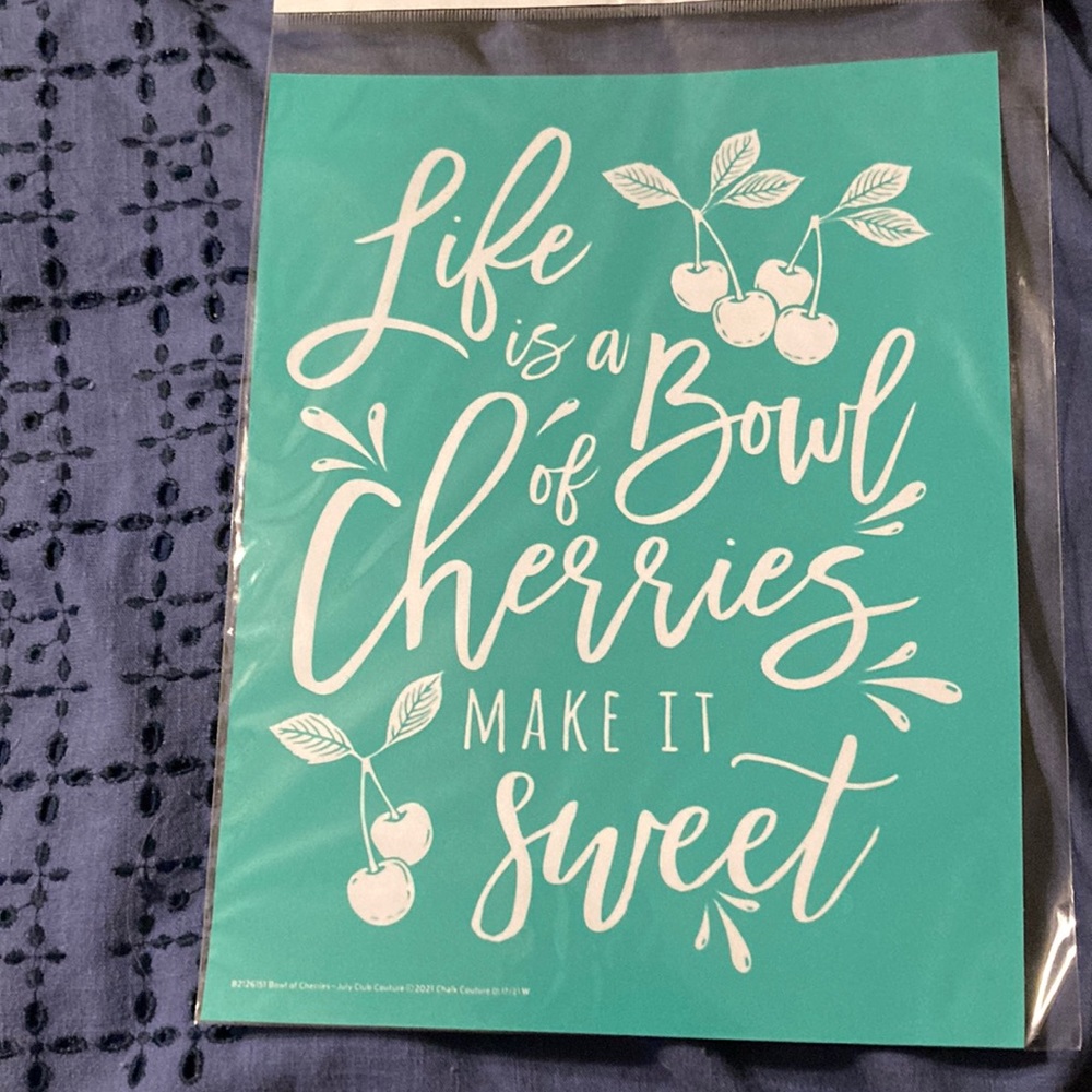 Chalk Couture Brand new in package 9” x 12” transfer stencil